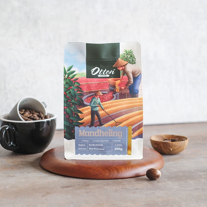 Kopi Arabica Mandheling 200g - Biji / Bubuk Kopi Otten Coffee