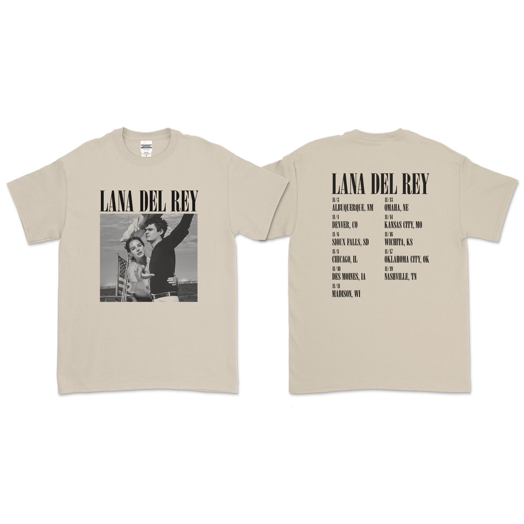 LANA DEL REY - NORMAN ROCKWELL TOUR T-SHIRT (DEPAN BELAKANG)