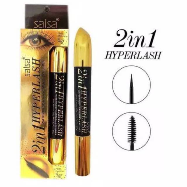 MASCARA DAN EYELINER SALSA 2IN1 HYPERLASH