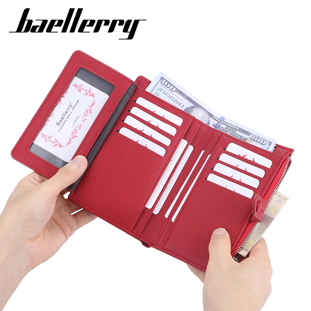 BAELLERRY N3233 Dompet Wanita Kecil Bahan Kulit PU Leather Premium WATCHKITE WKOS