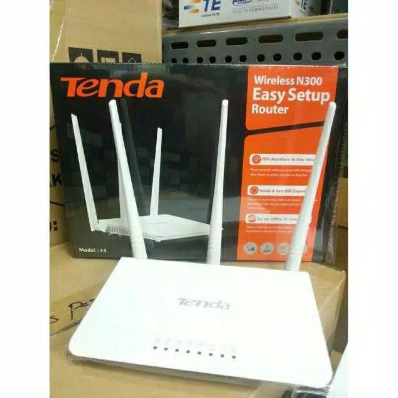 Tenda Wireless/Wifi Router F3 300Mbps WISP Support