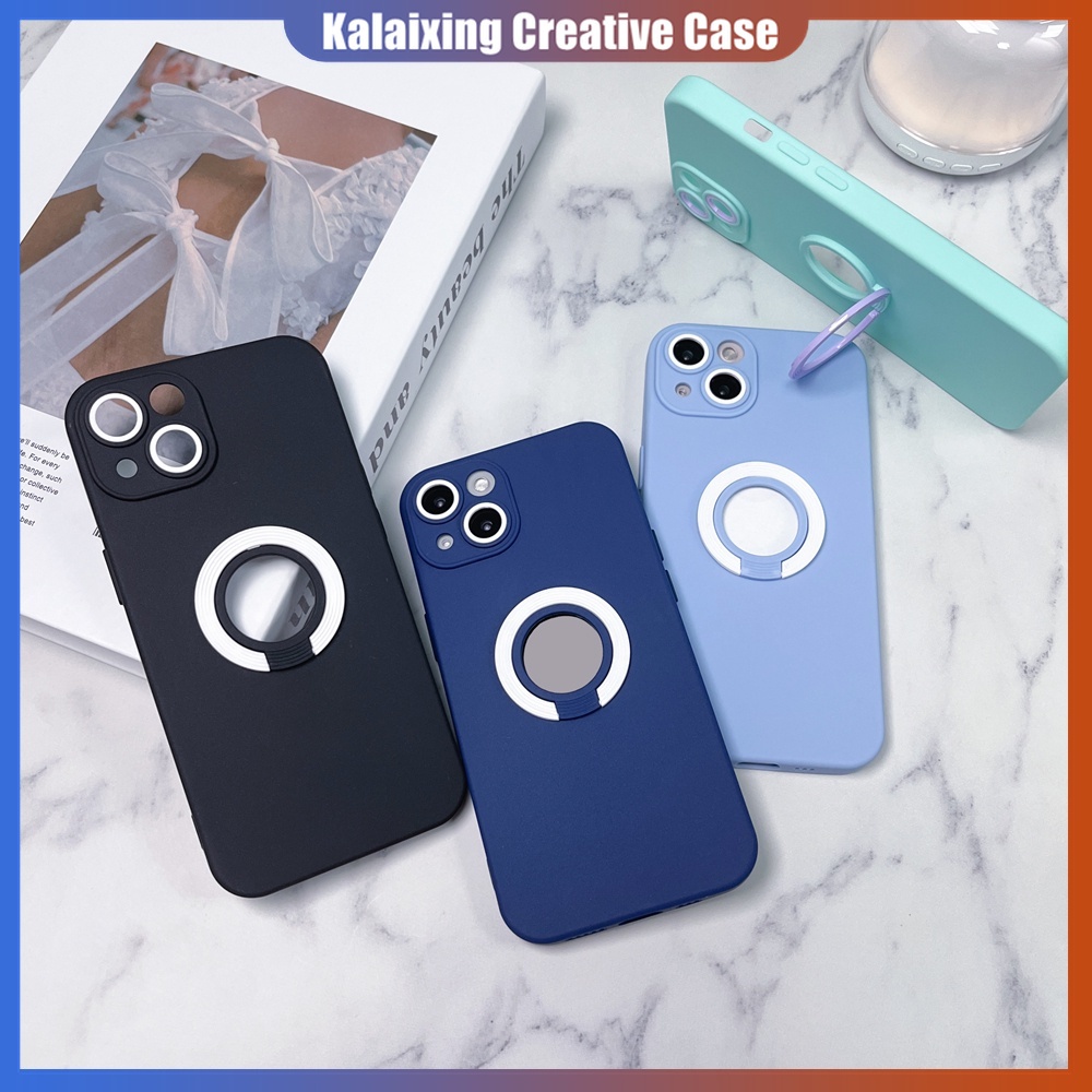 Soft Case Warna Macaron Dengan Holder Invisible Untuk iPhone 13 Pro Max 12 Pro 11 Pro Max X Xs Max Xr