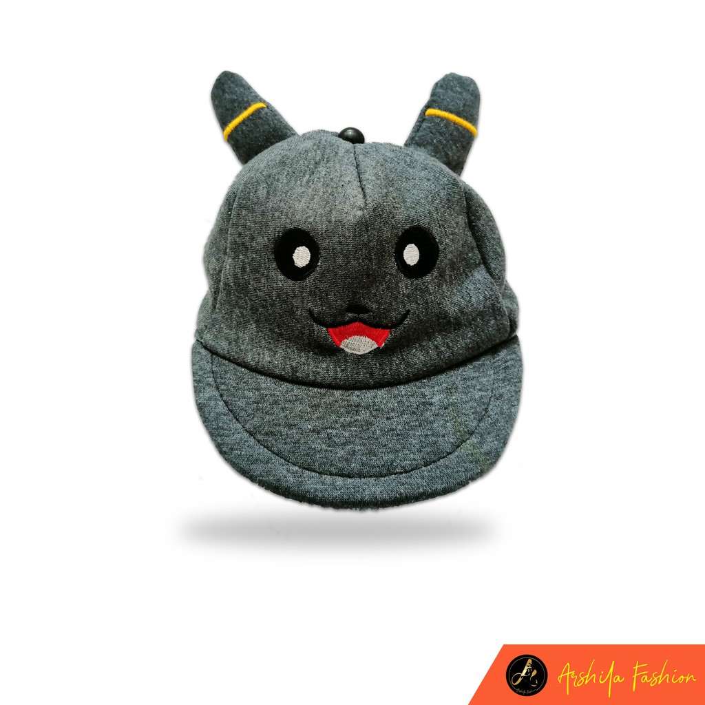 Topi Bayi Karakter Pikacu/ Topi pikachu / Arshila_fashion