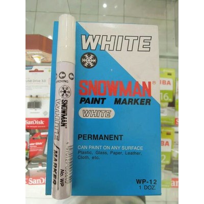 

Spidol Paint Marker White WP-12 Snowman