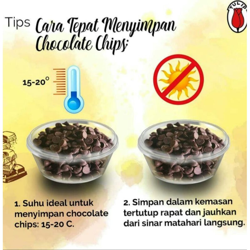 

Tulip Dark chocochips 250 gr