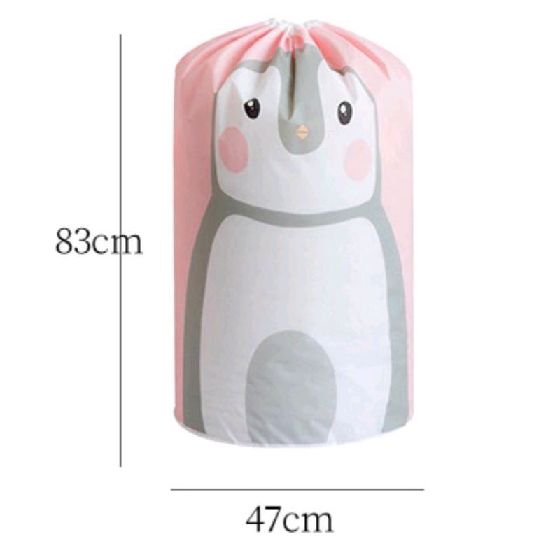 Tas Pouch Lipat Serut Bahan Tahan Air Tempat Penyimpanan Serbaguna Pakaian Boneka Mainan bantal selimut bedcover