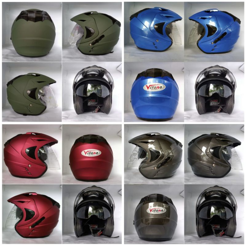 HELM JP8 T1 POLOS SUDAH SNI FREE PAKING BOX