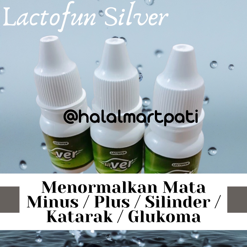 Lactofun Silver Obat Vitamin Terapi Tetes Mata Minus Plus Silinder Katarak Mata Merah Bengkak Herbal