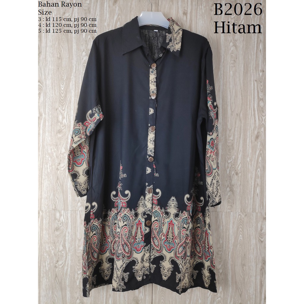 BT - TUNIK BATIK RAYON WANITA/ TUNIK JUMBO MOTIF