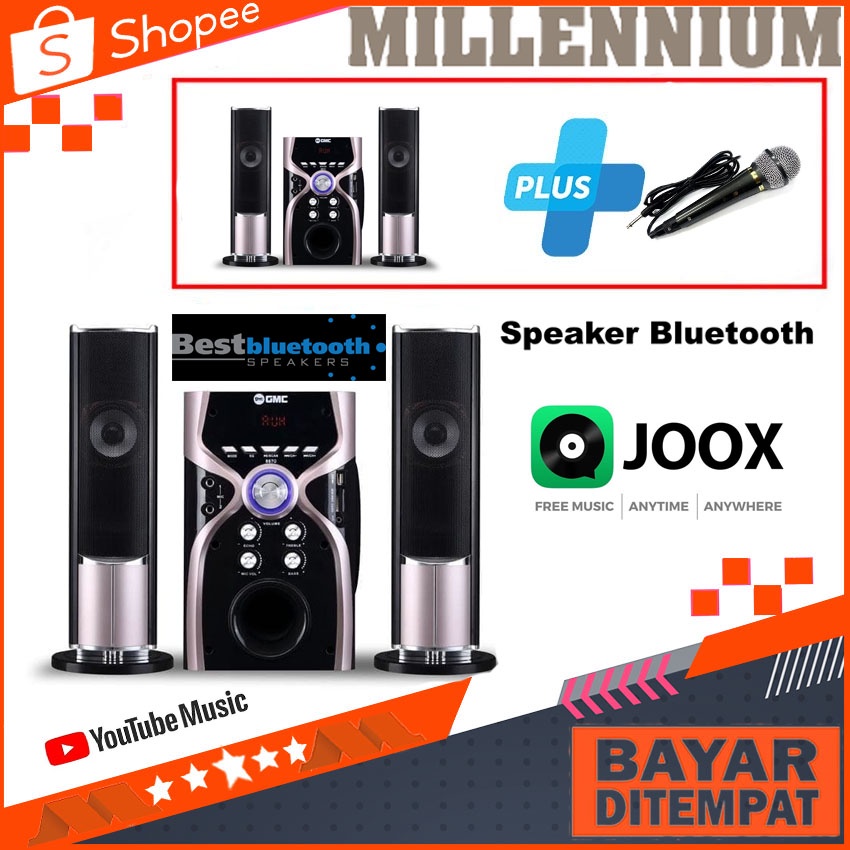 GMC 887G Speaker Aktif Karaoke Bluetooth Plus Microphone