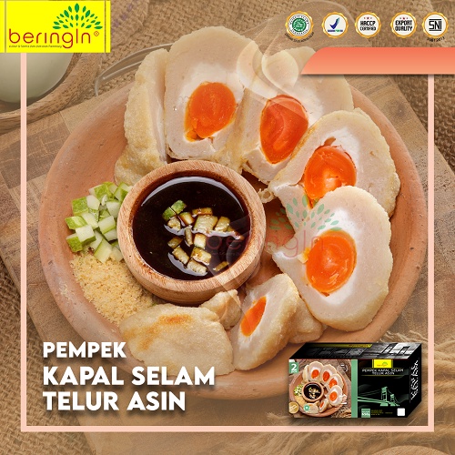 

Pempek Kapal Selam Telur Asin Beringin Kotak