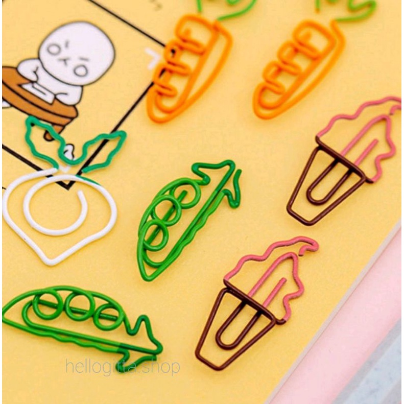 

PAPER CLIPS - VEGETABLE/PAPER KLIP BENTUK SAYURAN