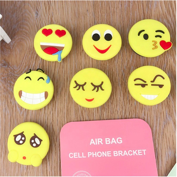 SEMIKO JHP06 Pop Socket Karakter Emoticon HP Emoticon Lucu Pop Socket 3D Karakter