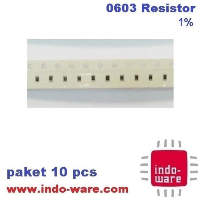 150 Ohm 150 R 1500 RESISTOR SMD 0603 1% PAKET 10 PCS RESISTOR invepow21 dijamin