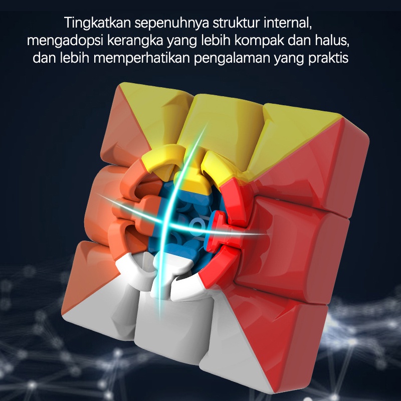 Rubik 3x3 Moyu Meilong MJFS Original Grosir Termurah Rubik Stickerless Mainan Rubik Anak
