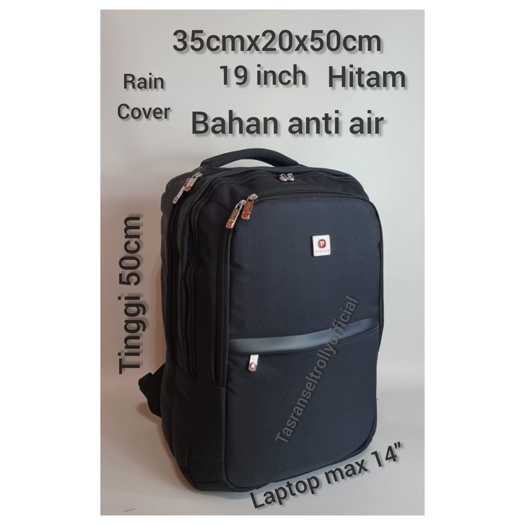 Tas Ransel Laptop Anti air Polo Interclub 19&quot; 100% original.