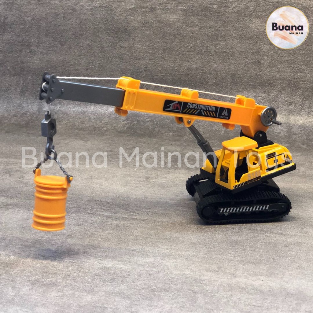 DIECAST METAL ALLOY EXCAVATOR 1:48 MODEL MAINAN TRUK BEKO KONSTRUKSI SKALA MINIATUR