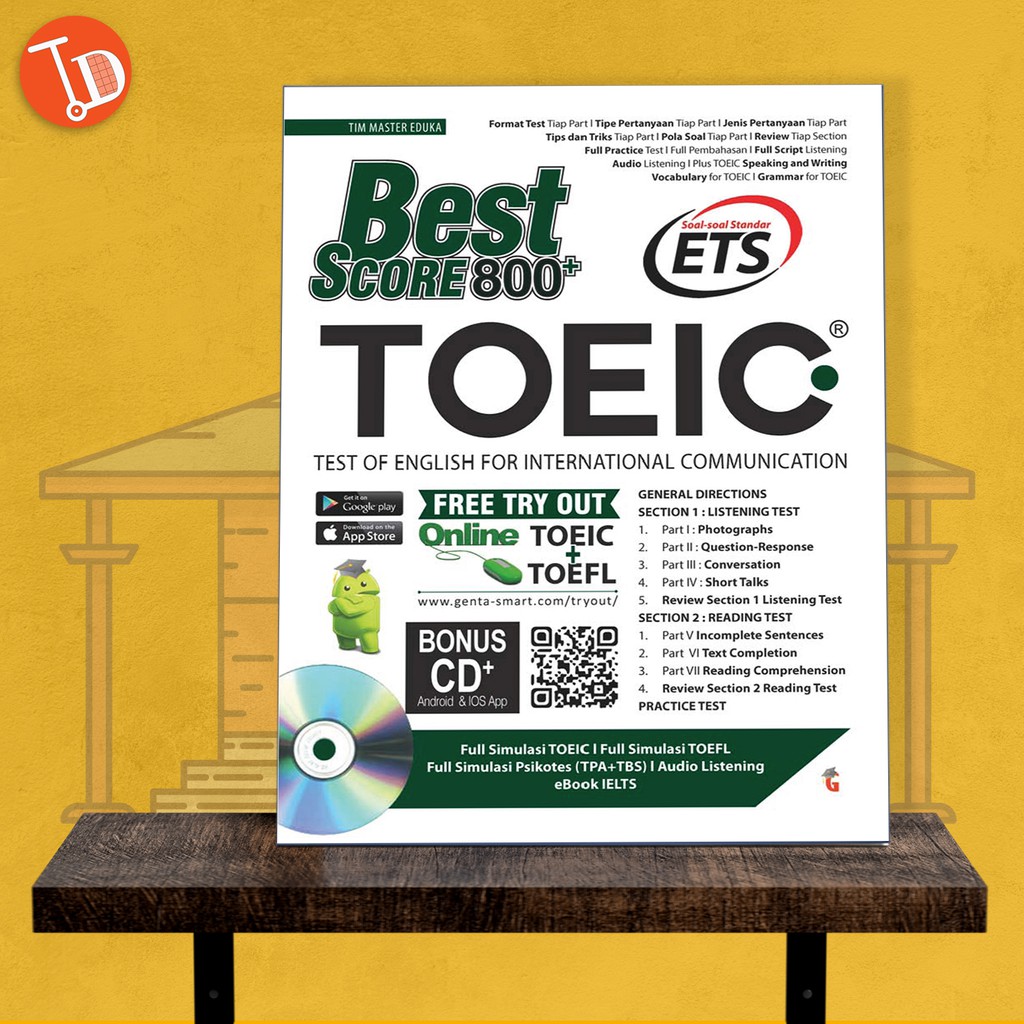 Buku Tes Toefl Toeic Best Score Toeic 800 Shopee Indonesia