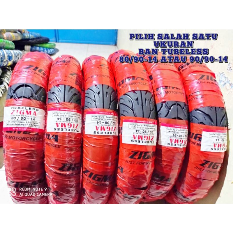 ban motor metic tubeles zigma 80/90-14 & 90/90-14 ban metic ban r14 ban tubles ban mio vario beat