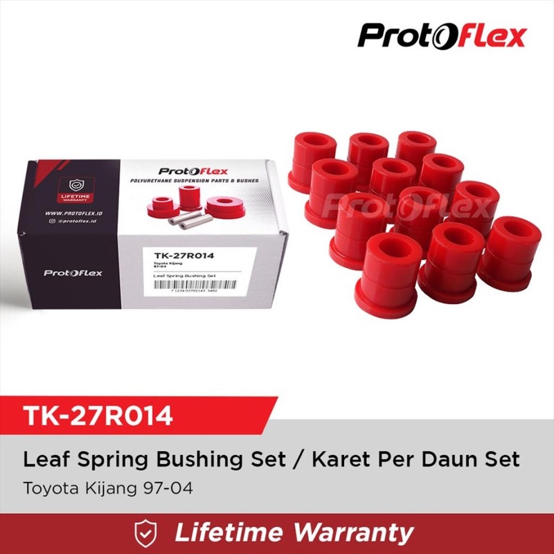 Protoflex Rear Leaf Spring Bushing Karet Per Daun Toyota Kijang 97-04