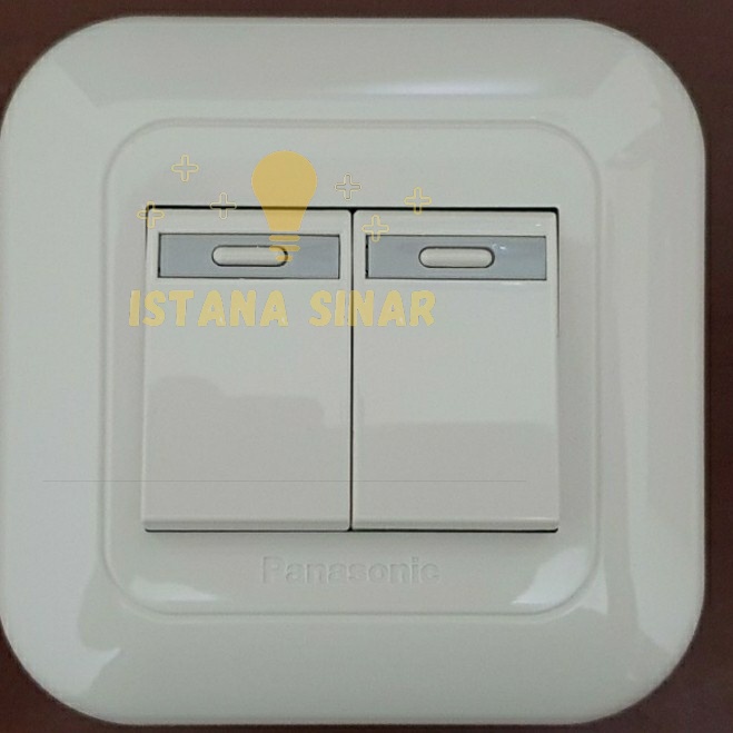 Panasonic Saklar seri / double 2 Gang 1 way WEJ5531 saklar seri