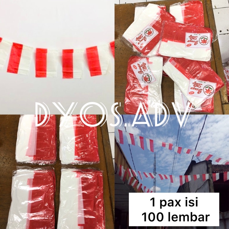 Bendera merah putih (100 pcs)