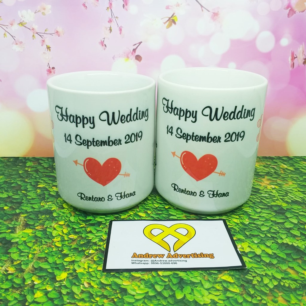 MUG COUPLE WEDDING / ANNIVERSARY KADO PERNIKAHAN