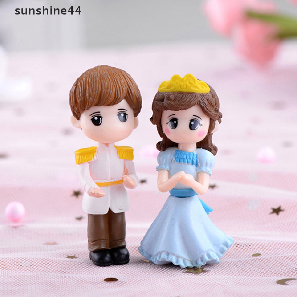 Sunshine 1 Set Miniatur Pasangan / Pria / Wanita Untuk Dekorasi Taman Mini / Lansekap Mikro DIY