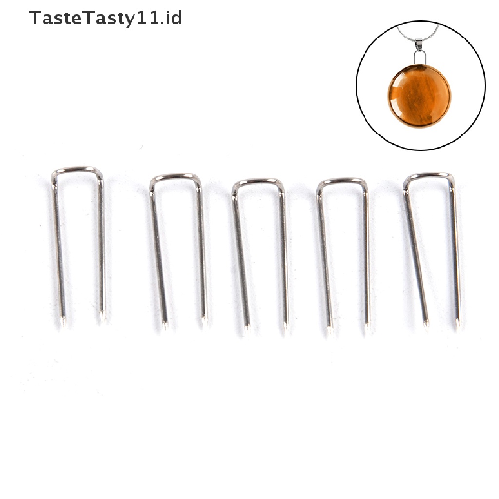 【TasteTasty】 50Pcs High Temperature Resistant Hanging Burn Needle Jewelry Tools U-shaped Hook .