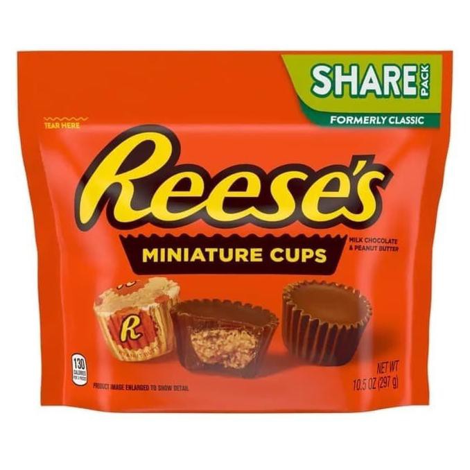 

Jual Reeses Miniature Cups Milk Chocolate And Peanut Butter 297 Gram (Usa) - Milk Chocolate Coklat