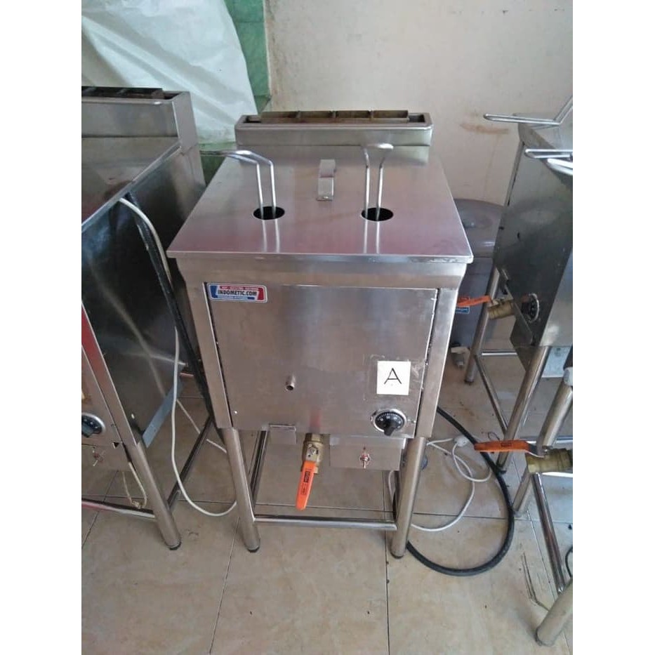 Deep Fryer Gas Mesin Penggoreng Fried Chicken Ayam Goreng