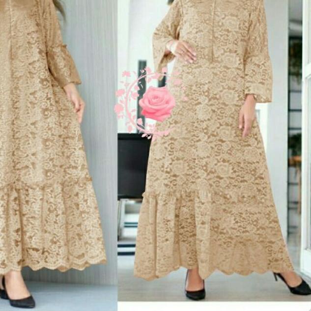 ☆ MX BELINDA - bg -M-XL-2XL-4XL-5XL dres brukat tulang dress gliter dress brokat dress brokat cantik