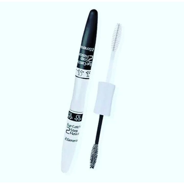 QL MASKARA 2 STEP 2IN1 BLACK &amp; WHITE EYE CATCHING WATERPROOF MASCARA - BLESSHOOP