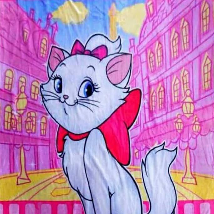 Selimut Bulu Marie Cat