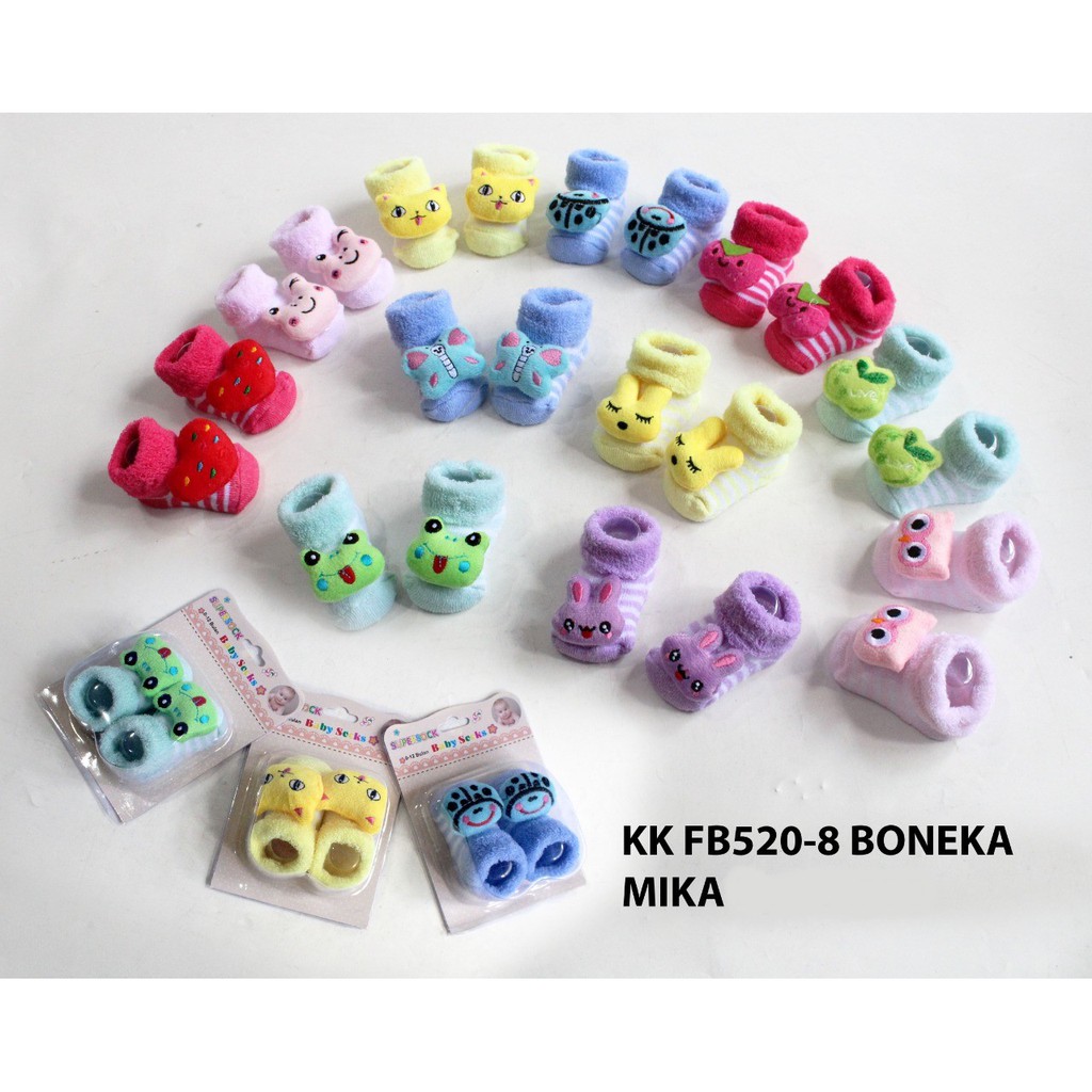 kaos kaki bayi motif boneka SNI | 3D Kemasan Mika