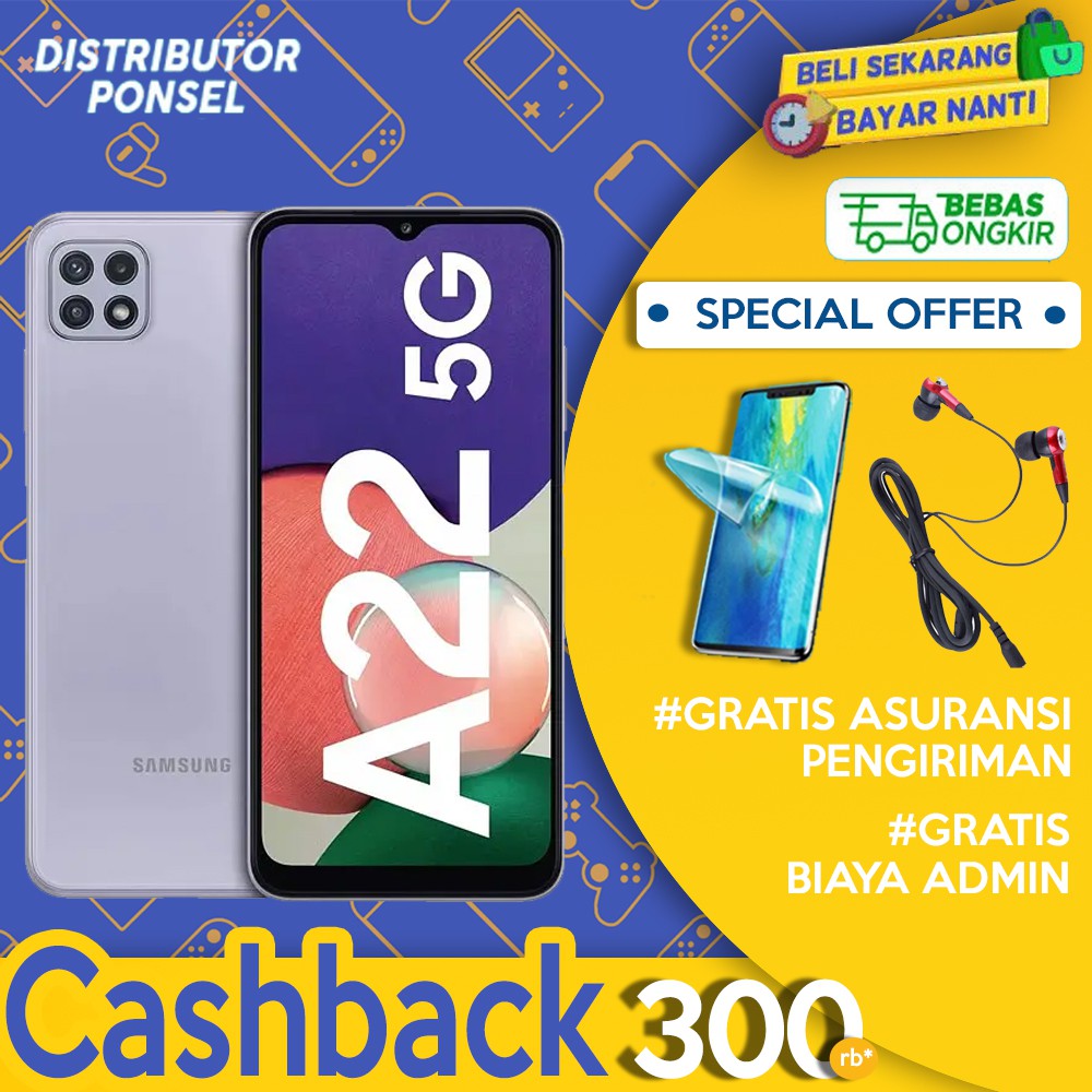 Samsung Galaxy A22 5G 6/128 GB Garansi Resmi 6 GB 128 GB | Shopee Indonesia