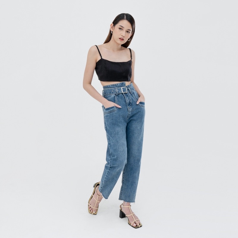 VIERLIN - Jeans 1396 - HIGH WAIST BOYFRIEND JEANS WANITA