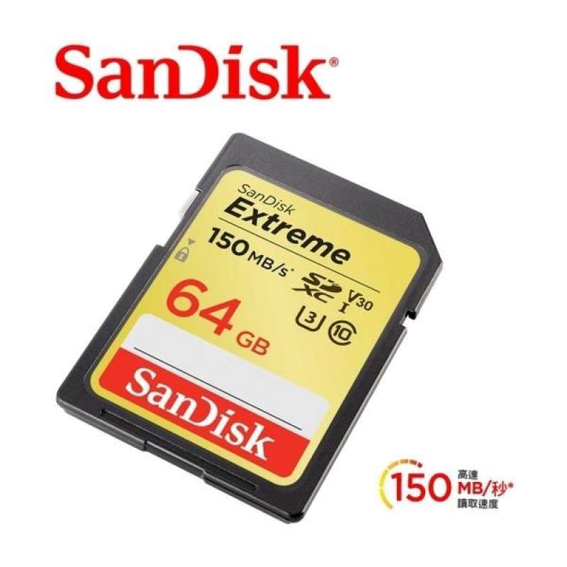 C_  SanDisk Extreme SDXC Card UHS-I V30 U3 Class 10 (150MB/s) 64GB