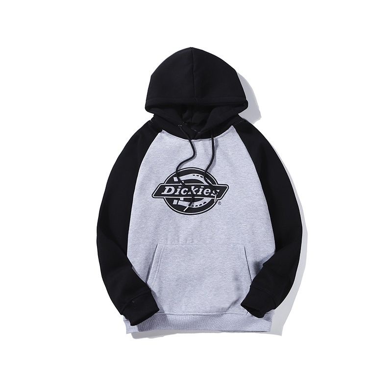 Hoodie DICKIES Mix 2 Warna Big size S - XXXXXL(6XL) Jaket Sweater Raglan Kombinasi Hitam Mix Abu Muda Misty Gray Grey Pria Wanita Jumbo Oversize Fleece 5XL 4XL 3XL 2XL XL L M Two Tone