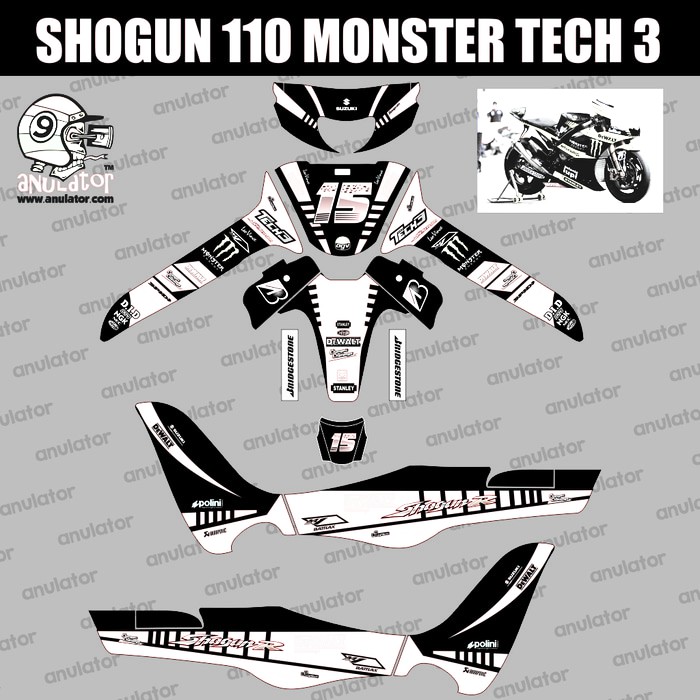 Stiker Motor Shogun