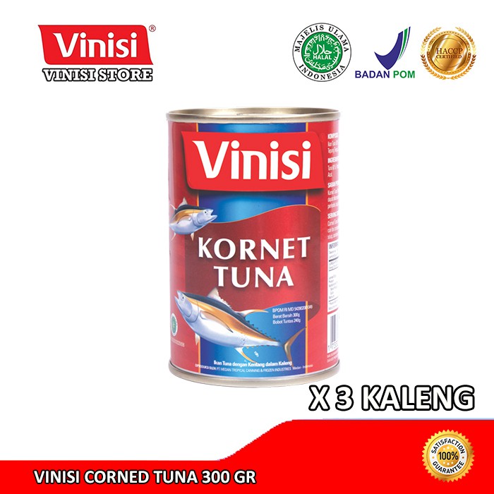 

Paket 3 Kaleng Vinisi Corned Tuna 300 Gr