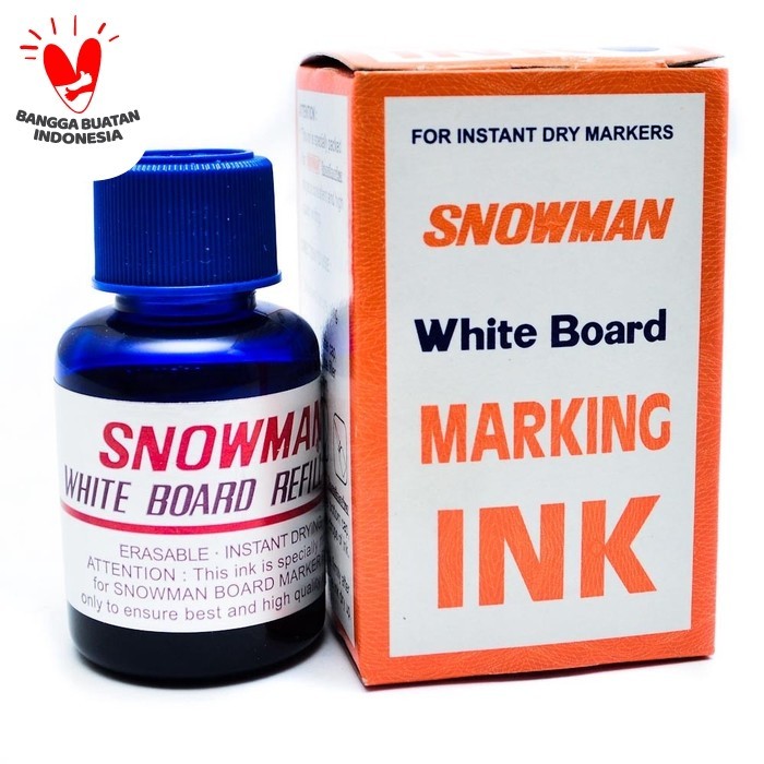

Refil Tinta Spidol Whiteboard Snowman - Biru