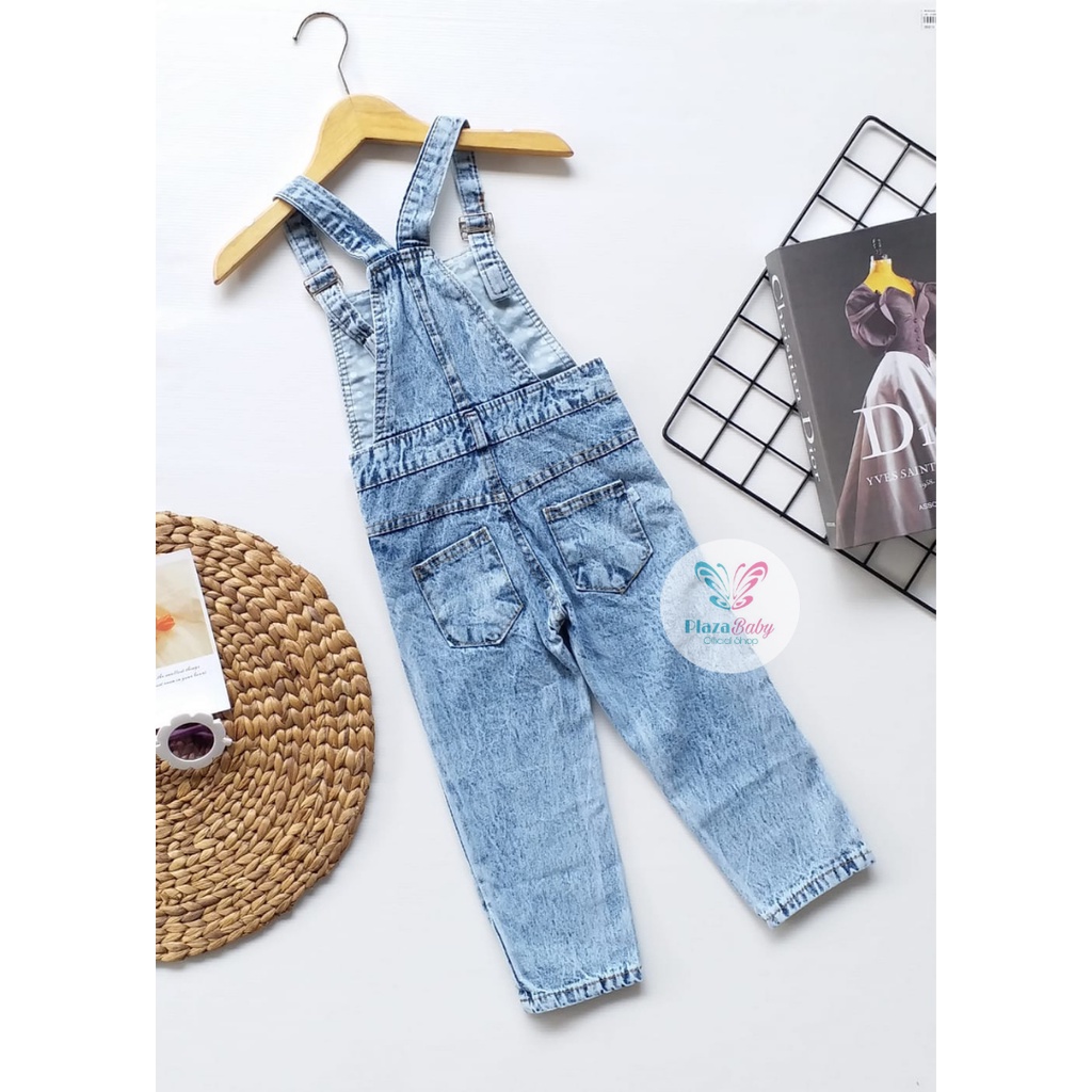 Plazababy OVERAL JEANS / OVERAL CELANA PANJANG ANAK / BAJU KODOK ANAK/ OVERAL PANJANG DENIM