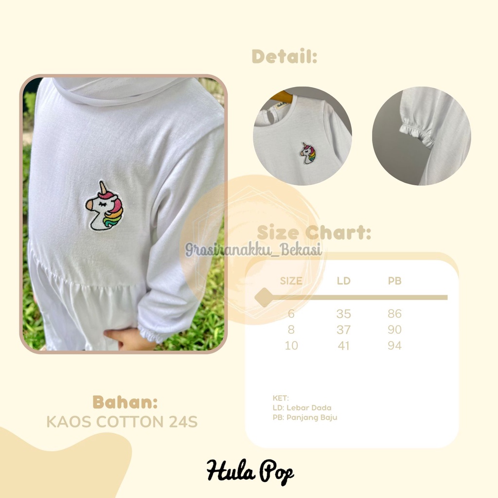 Baju Muslim Anak Putih series