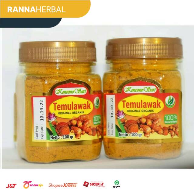 

[Terlaris] Jamu Temulawak Serbuk Organik Kencono Sari Asli Original 100 gram