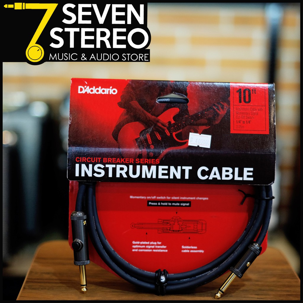 D'Addario Planet Waves PW-AG-10 Circuit Breaker Instrument Cable 3 M