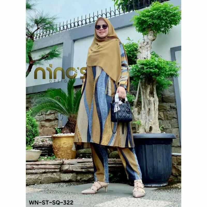 Ready stelan wanita terbaru stelan ninos design