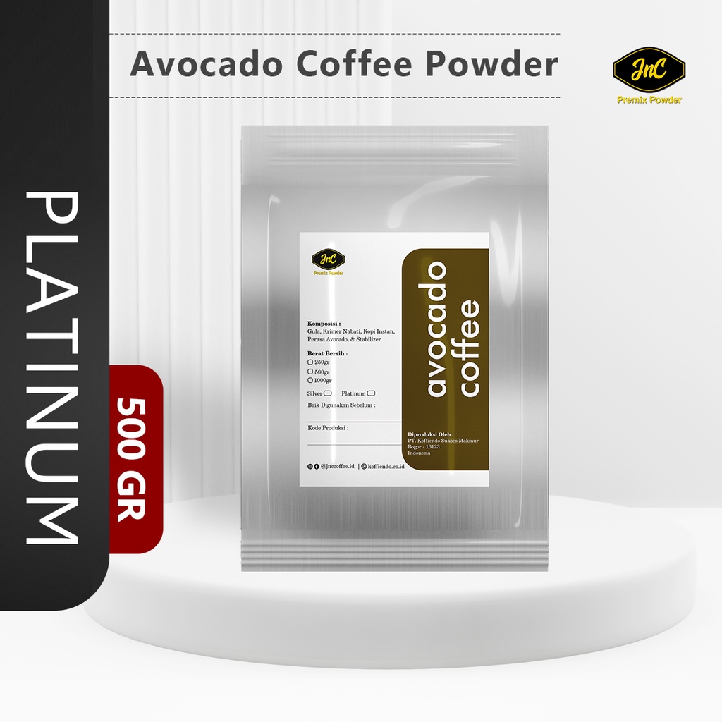 JnC Durian Coffee Platinum Powder 250gr - 500gr I Bubuk minuman Durian kopi