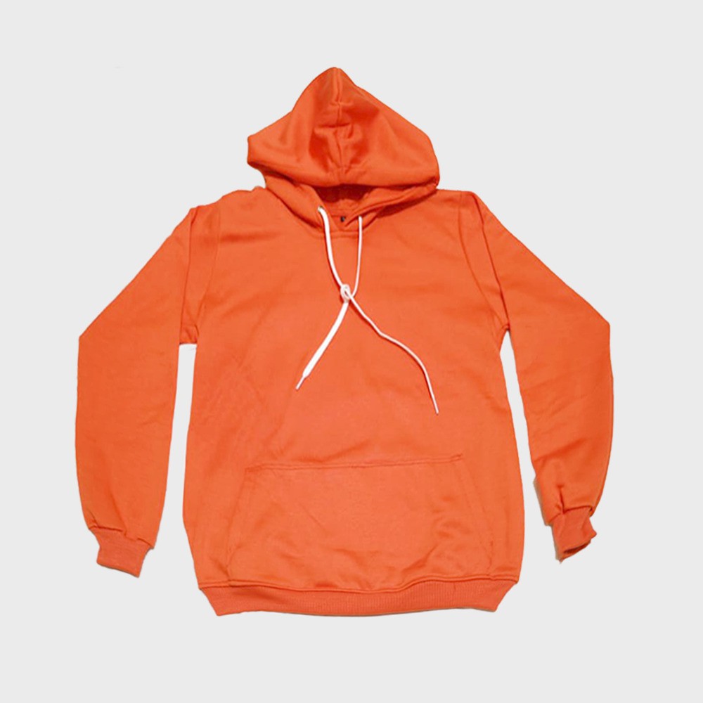 

Hoodie Orange Polos Basic No Label No Tag