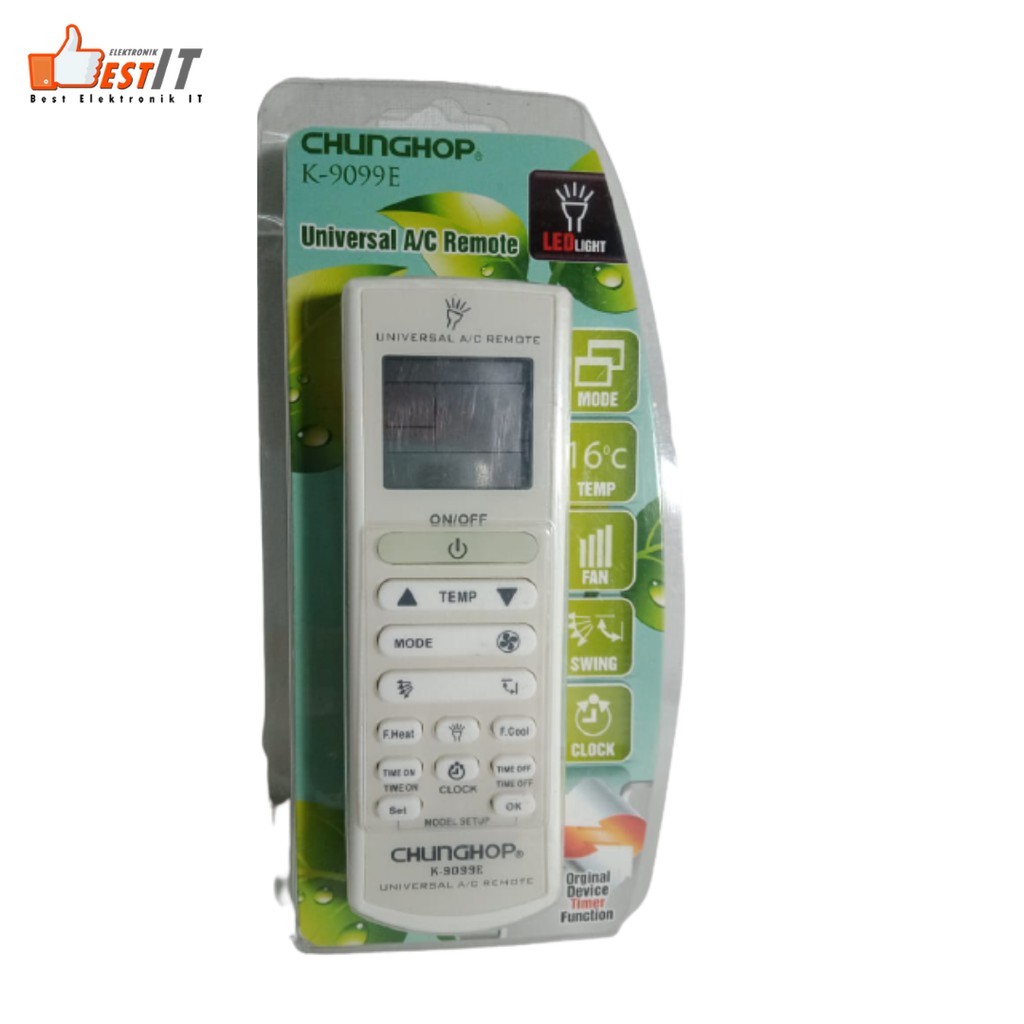 Remote Universal AC CHUNGHOP K-9099E